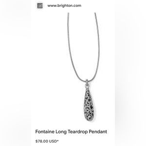 Brighton Long Fontaine Pendant Necklace Beautiful!!